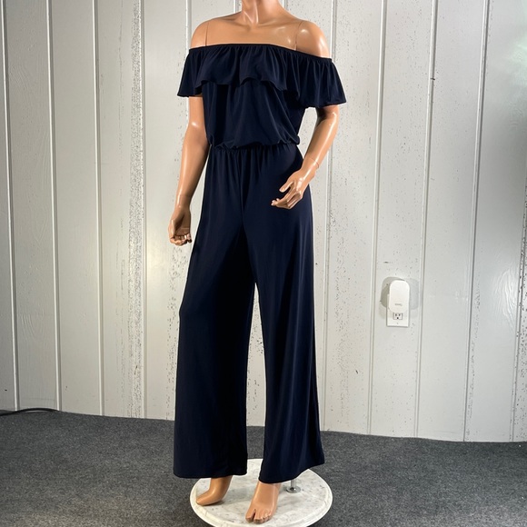 *Hybrid & Company Women's Off the Shoulder Jumpsuit Sz XL - Picture 8 of 16